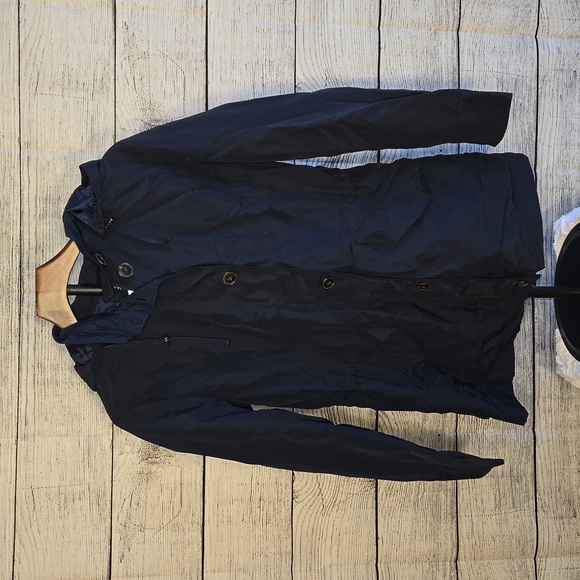 Lands End Navy Blue Light Full Zip Jacket, Women's Small, Great Condition - Picture 1 of 8